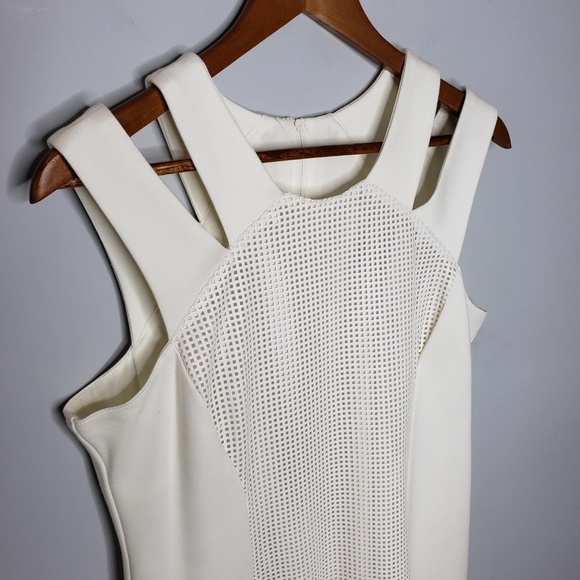 Cartise Vegan Leather Perforated Dress with Cutout - Picture 2 of 7